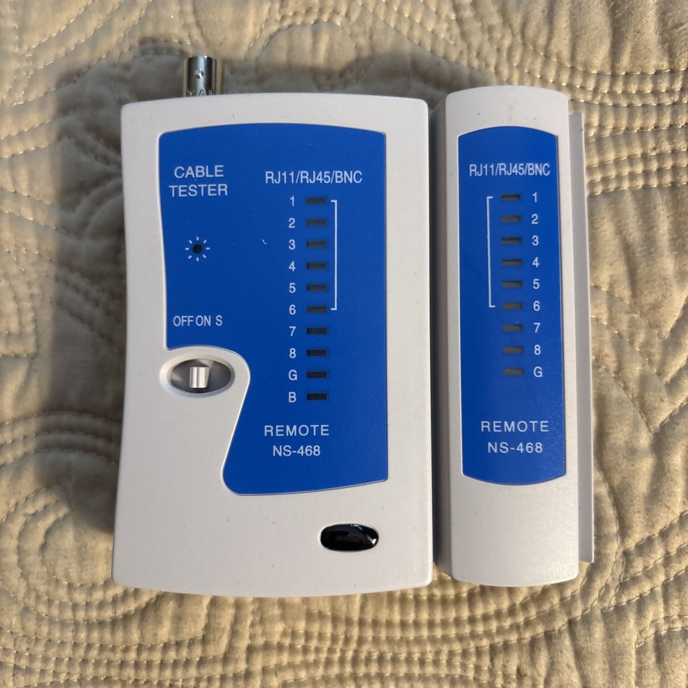 Multi Function LED Network Cable Tester for BNC RJ45, RJ11, RJ12 Remote NS-468